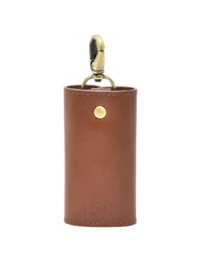 Premium Leather Key Holder | Plum Color